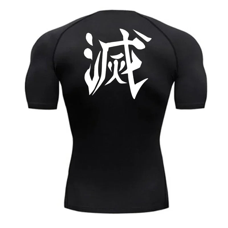 Demon Slayer Compression Workout Shirt