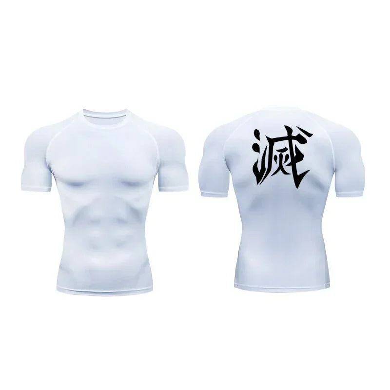 Demon Slayer Compression Workout Shirt