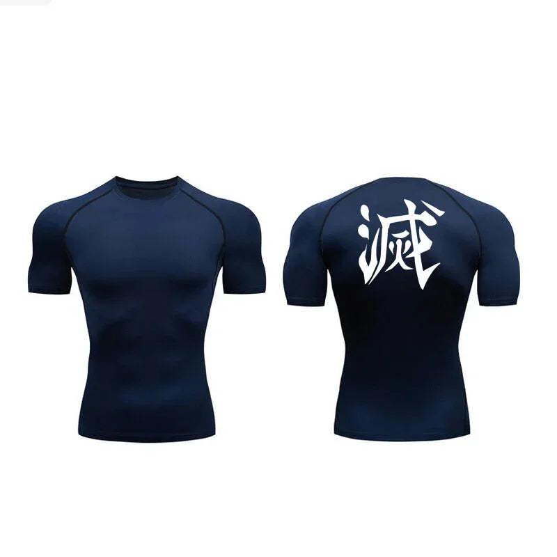 Demon Slayer Compression Workout Shirt